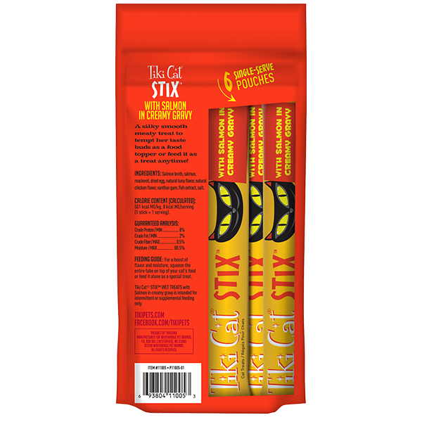 Tiki Cat - STIX - Salmon Wet Treats For Cats